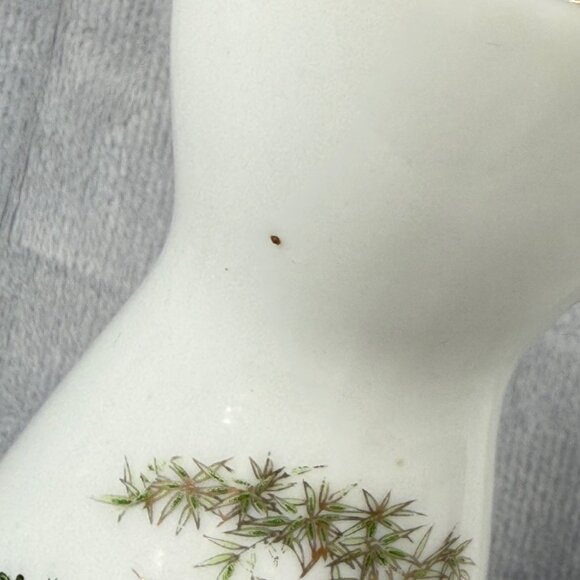 Japanese Ceramic Sake Bottle with Painted Pheasant & Floral Design. Bud Vase Use - Picture 8 of 16